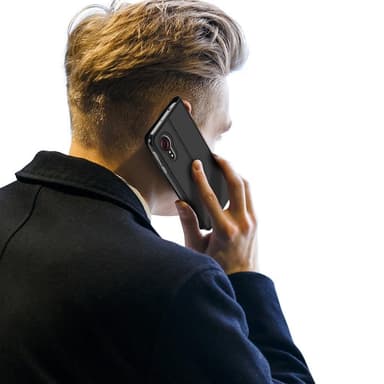 Samsung Galaxy Xcover 5 DUX DUCIS Skin Pro Series Telineen Kääntökotelo - Musta