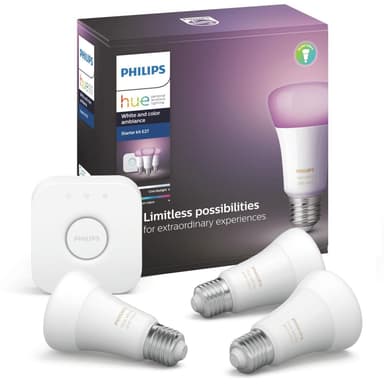 Hue Startkit Valkoinen / Väri 3xE27