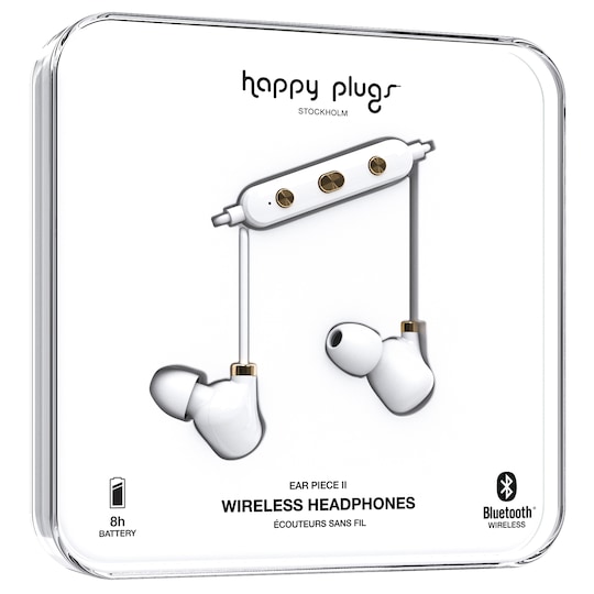 Happy Plugs Ear Piece II langattomat in-ear kuulokkeet (valkoinen)