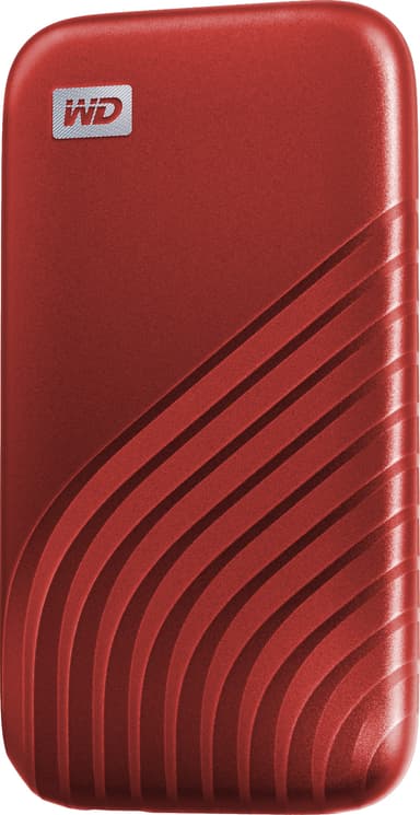 WD My Passport kannettava SSD 2 TB (punainen)