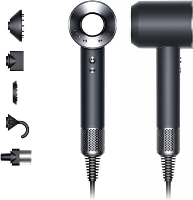 Dyson Supersonic HD07 hiustenkuivaaja 38681601 (musta/nikkeli)