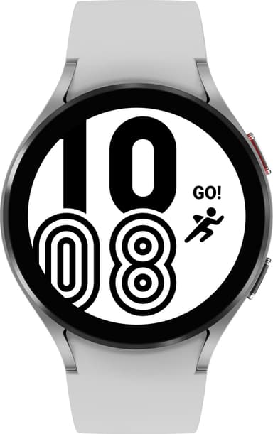 Samsung Galaxy Watch4 44mm BT älykello (hopea)