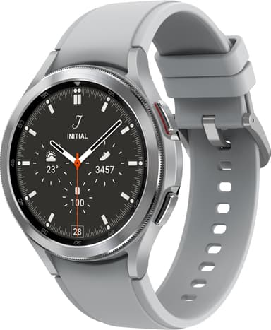 Samsung Galaxy Watch4 Classic 46mm BT älykello (hopea)