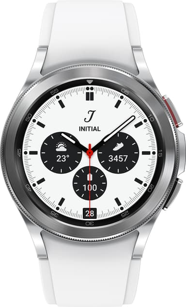 Samsung Galaxy Watch4 Classic 42mm BT älykello (hopea)
