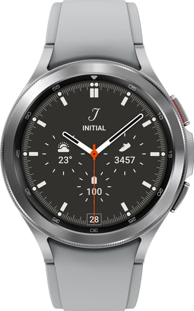 Samsung Galaxy Watch4 Classic 46mm BT älykello (hopea)