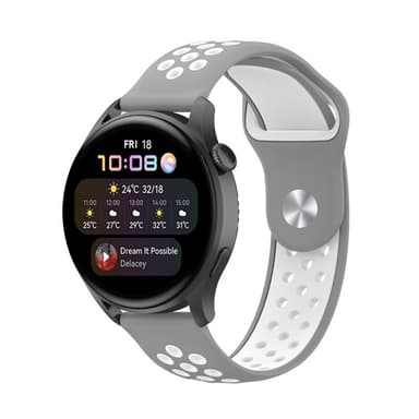 EBN Sport Rannekoru Huawei Watch 3 - Harmaa/valkoinen