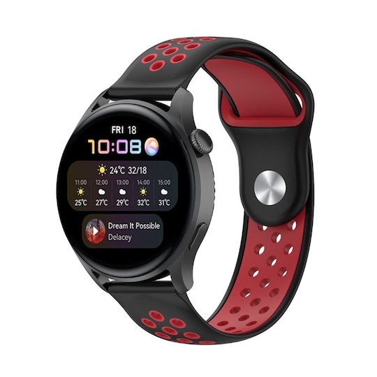 EBN Sport Rannekoru Huawei Watch 3 - Musta/punainen