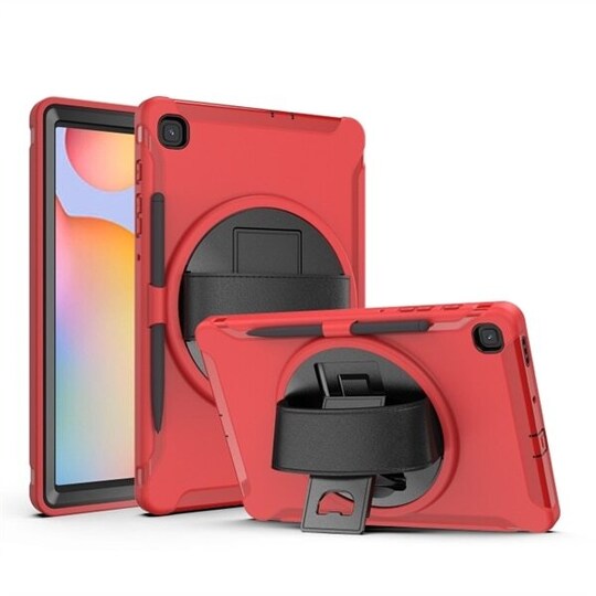 Kotelo pyöritettävällä telineellä Samsung Galaxy Tab S6 Lite Punainen