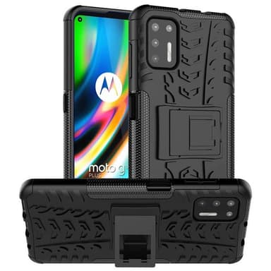 Iskunkestävä Suojakuori kotelo jalustalla Motorola Moto G9 Plus  - m