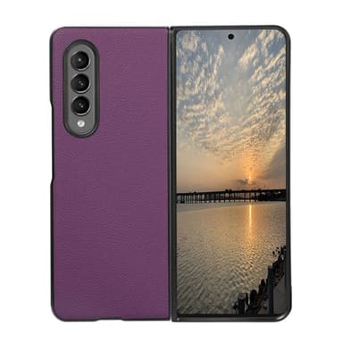 Nahka kuori Samsung Galaxy Z Fold 3  - violetti