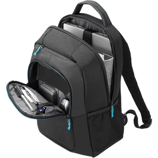 Dicota Spin Backpack, selkäreppu kannettaville, nylonia, 15,6"", musta