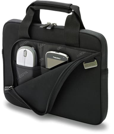 Dicota Smart Skin, notebooklaukku, jopa 12,5", 1 tasku, musta