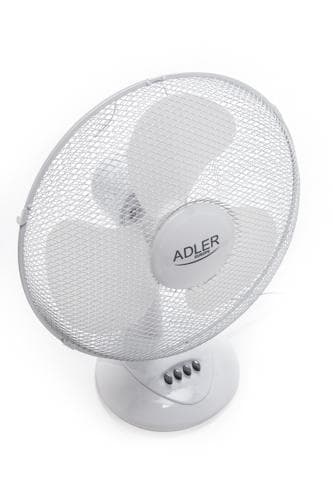 Adler AD 7304 Pöytätuuletin, nopeus 3, 45 W, värähtely, halkaisija 40 cm, valkoinen