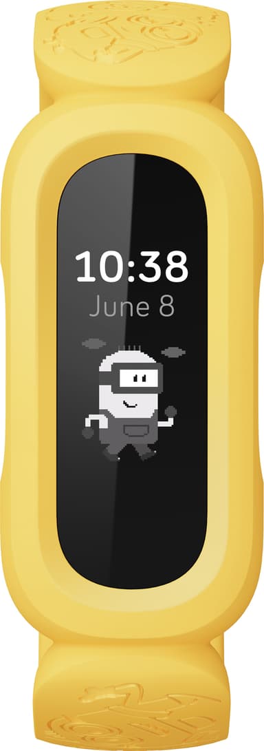 Fitbit Ace 3 lasten aktiivisuusranneke (Minionit, musta/keltainen)