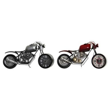 Stalinis laikrodis DKD Home Decor Moottoripyörä Rauta (2 pcs) (44 x 13.5 x 23 cm)