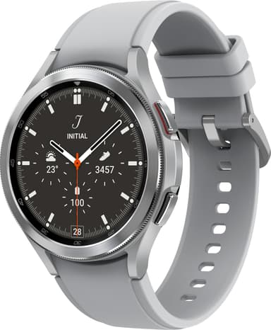 Samsung Galaxy Watch4 Classic 46mm LTE älykello (hopea)