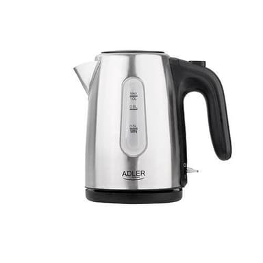 Adler Kettle AD 1273 Standard, 1630 W, 1 L, Ruostumaton teräs, Ruostumaton teräs, 360 ° pyörivä pohja