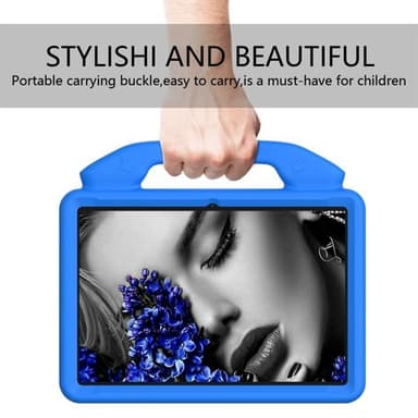 Iskunkestävä kotelo lapsille telineellä & kahvalla  Huawei MediaPad T5 10.1, Sininen