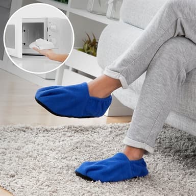 InnovaGoods Lämmittävät Tossut Sininen