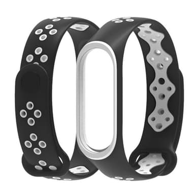 Urheilullinen ranneke Xiaomi Mi Band 3 / 4 Musta & Valkoinen