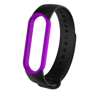 Silikoniranneke Xiaomi Mi Band 5 Musta & Liila