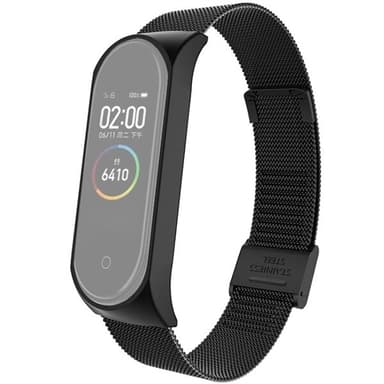 Metalliranneke Xiaomi Mi Band 4 / 3 Musta