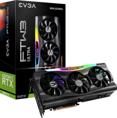 EVGA GeForce RTX 3070 Ti FTW3 ULTRA näytönohjain (8GB)