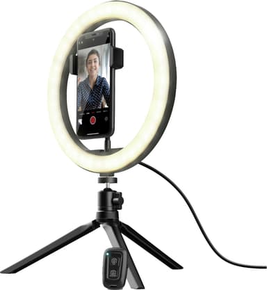 Trust Maku Ring Light vlog pakkaus + 10" LED valorengas