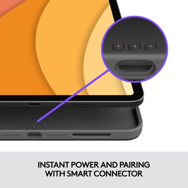 Logitech Combo Touch iPad Air suojakuori näppäimistöllä (harmaa)