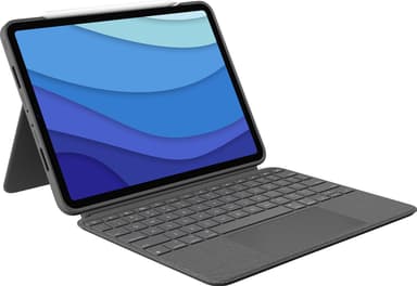 Logitech Combo Touch iPad Pro 12,9 suojakuori näppäimistöllä (harmaa)
