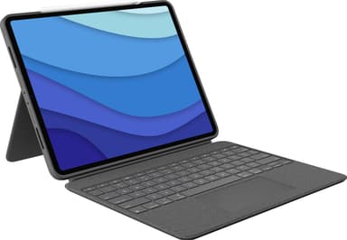 Logitech Combo Touch iPad Pro 11 suojakuori näppäimistöllä (harmaa)