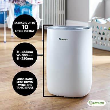 Meaco 10L ABC Ilmankuivaaja - 10 l vuorokaudessa, hygrostaatti, kompressori