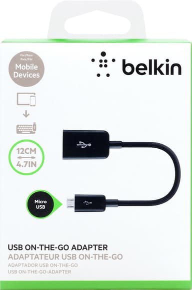 Belkin On-the-Go Micro USB-USB-A adapteri
