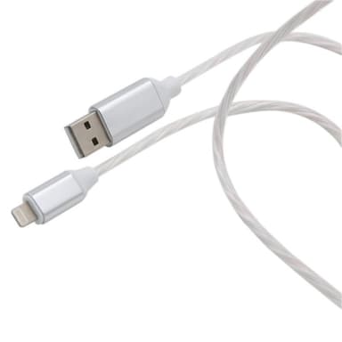 Lightning - USB-latauskaapeli, LED-valot eri väreissä 1 metri