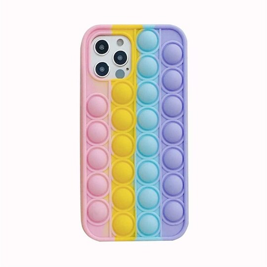 IPhone 12 / iPhone 12 Pro -kuori Fidget-kuplat vaaleanpunainen / keltainen / sininen / violetti