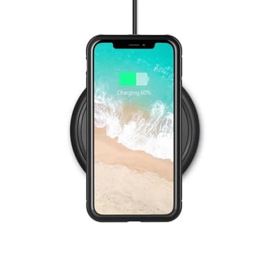 iPhone X / XS -kotelo magneettisesti karkaistu lasi / musta