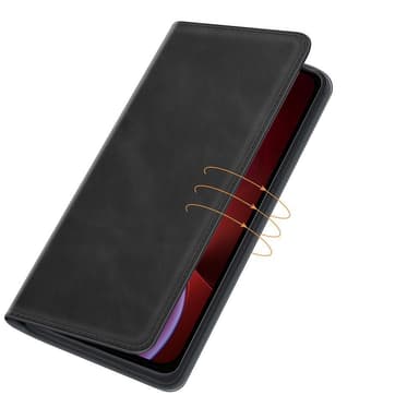 iPhone 12 Pro lompakkokotelo PU-nahka / TPU musta