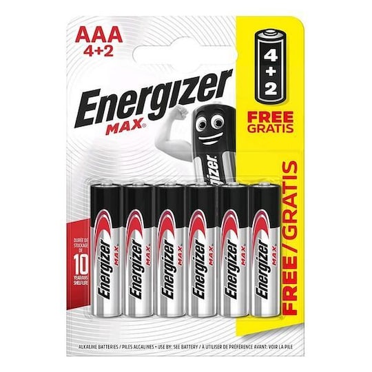 Akut Max Power Energizer LR03 AAA (6 uds)