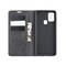 Samsung Galaxy A21: n lompakkokotelo PU-nahka / TPU musta