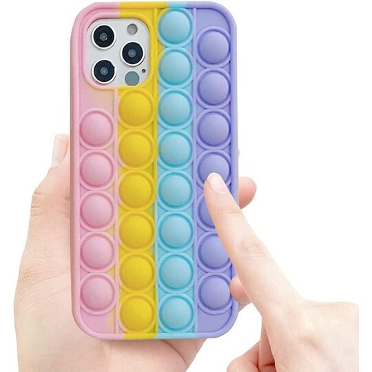 IPhone 12 / iPhone 12 Pro -kuori Fidget-kuplat vaaleanpunainen / keltainen / sininen / violetti