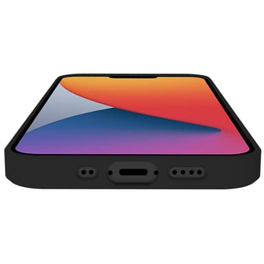 Cromo Pehmeä kumikotelo iPhone 12 Mini Musta