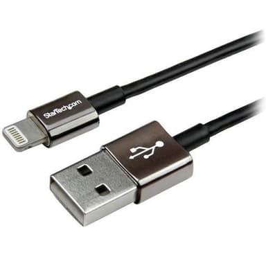 StarTech.com USBLTM1MBK, 1 m, Lightning, USB A, Uros, Uros, Musta