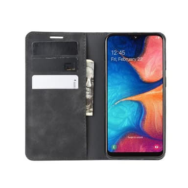 Samsung Galaxy A20E Lompakkokotelo PU Nahka / TPU Musta