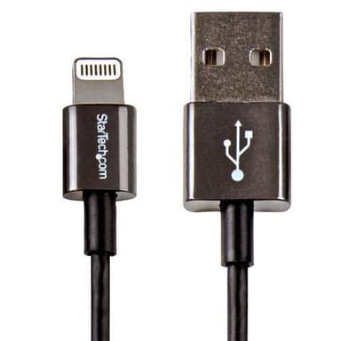 StarTech.com USBLTM1MBK, 1 m, Lightning, USB A, Uros, Uros, Musta
