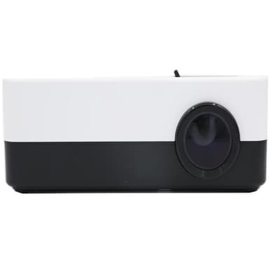 Miniprojektori kaukosäätimellä, ääni- ja HDMI-kaapeli Valkoinen / musta