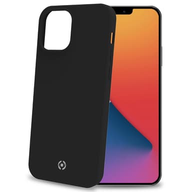 Cromo Pehmeä kumikotelo iPhone 12 Mini Musta
