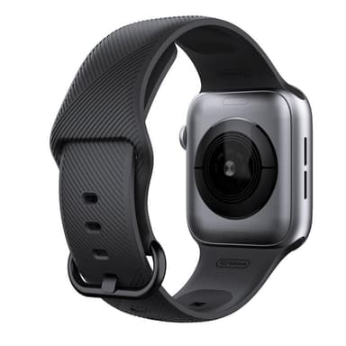 Apple Watch rannekoru silikoni 38/40 - musta / kuvioitu