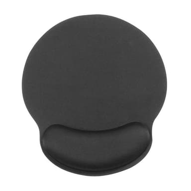 Hiirimatto kämmentuella Memory foam musta