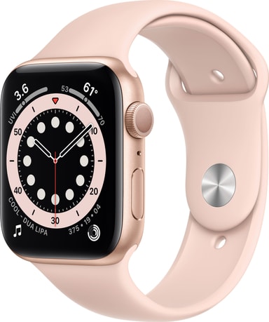 Apple Watch Series 6 44mm GPS (kul. alumiini/pin. urheilura.) - Gigantti  verkkokauppa