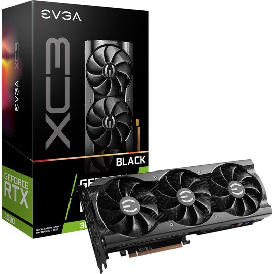 EVGA GeForce RTX 3080 XC3 BLACK 10GB (LHR) näytönohjain